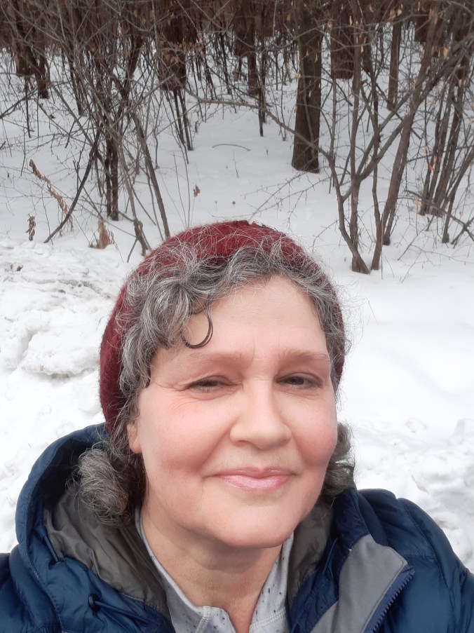 Photo of the author, bundled and ready to take on the snow.